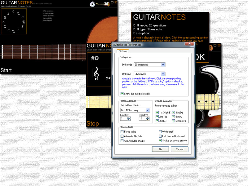 Guitar Notes screen shot